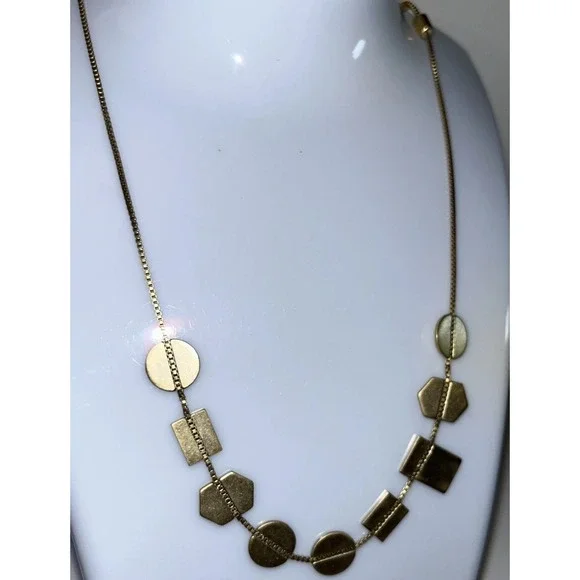 Holding Pattern Necklace 34 Vintage Gold Color On "Pretty Little Liars" - Picture 3 of 6